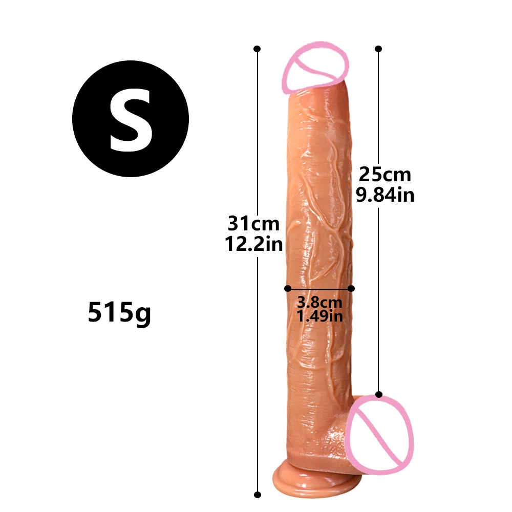 Super Long Penis Dildo Anal Sex Toys For Men Women Masturbator Huge Phallus Skin Feeling Realistic Soft Dildo With Suction Cup