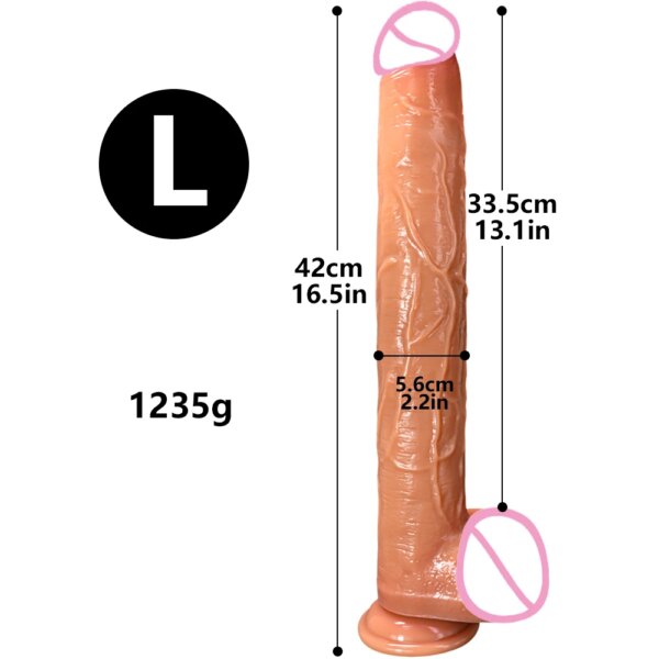Super Long Penis Dildo Anal Sex Toys For Men Women Masturbator Huge Phallus Skin Feeling Realistic Soft Dildo With Suction Cup