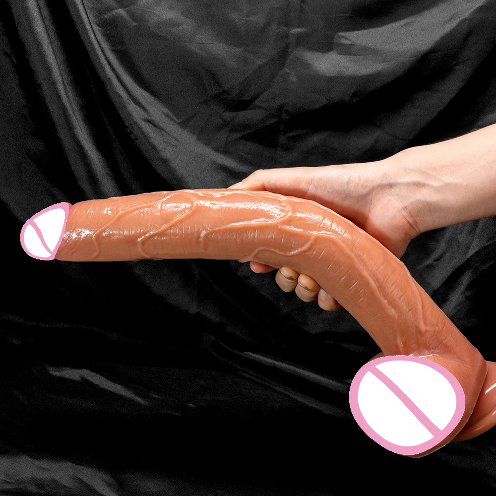 Super Long Penis Dildo Anal Sex Toys For Men Women Masturbator Huge Phallus Skin Feeling Realistic Soft Dildo With Suction Cup