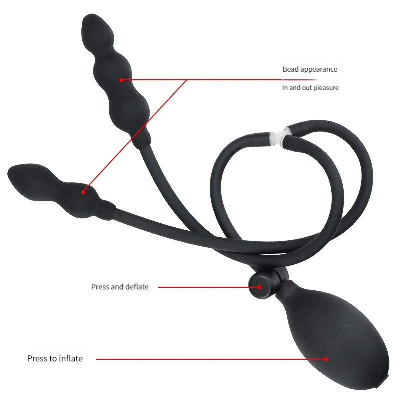 Inflatable Anal Plug Expandable Dildo Pump Butt Plug Anal Dilator Bdsm Sex Toy Gay Prostate Massage For Anus Enlargement By Pump Inflatable Anal Plug Expandable Dildo Pump Butt Plug Anal Dilator Bdsm Sex Toy Gay Prostate Massage For Anus Enlargement By Pump