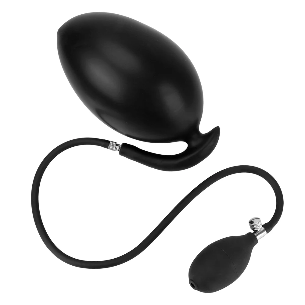 Large Dildo Pump Silicone Butt Plug Inflatable Anal Plug Expandable Butt Dilator Sex Shop Adult Sex Toys for Women Man
