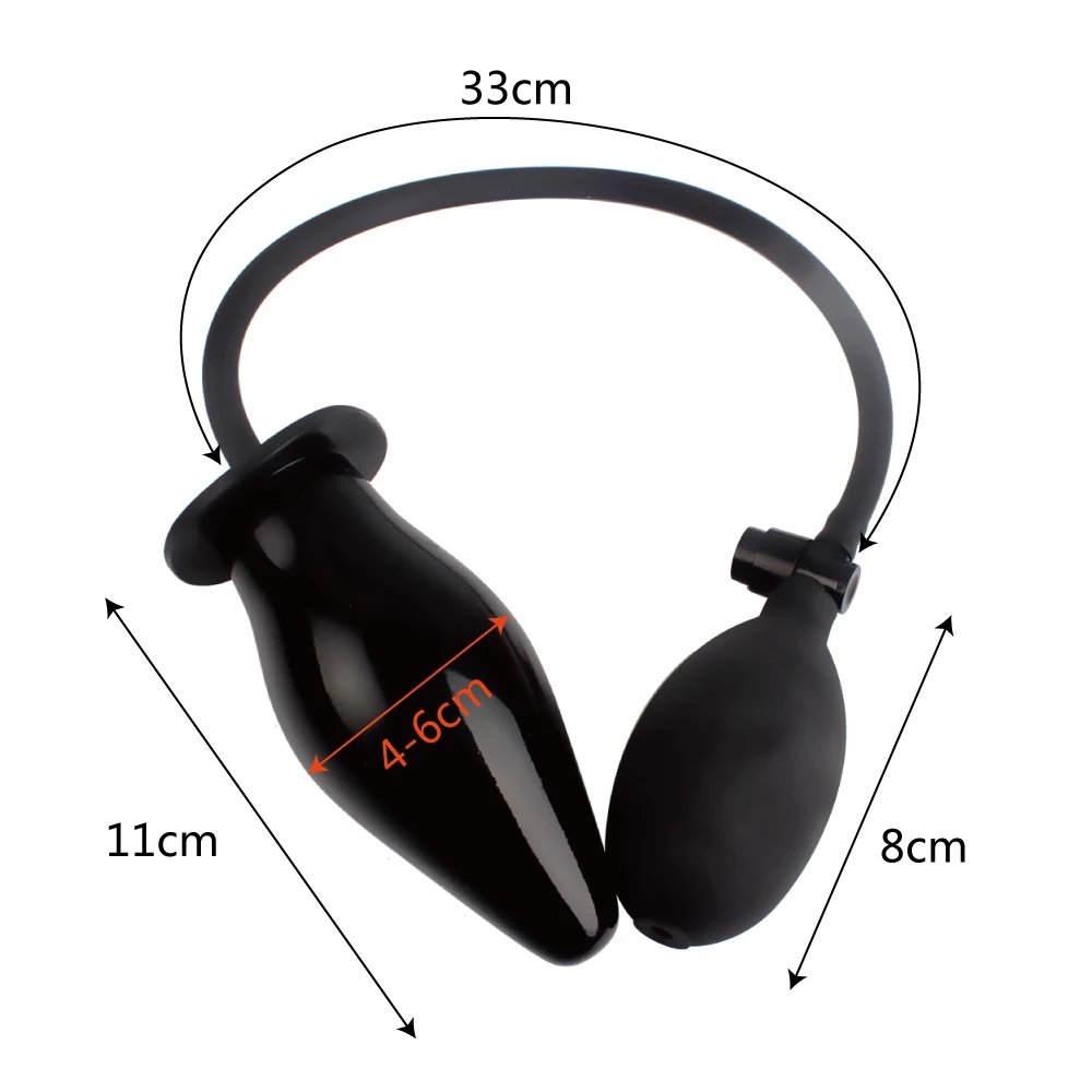 Large Dildo Pump Silicone Butt Plug Inflatable Anal Plug Expandable Butt Dilator Sex Shop Adult Sex Toys for Women Man