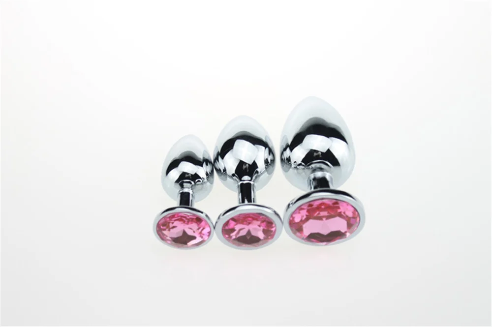3 Size Metal Anal Sex Toys Butt Plug Stainless Steel Crystal Prostate Massage Dildos BDSM Toys for Women Men Gay Adult Products