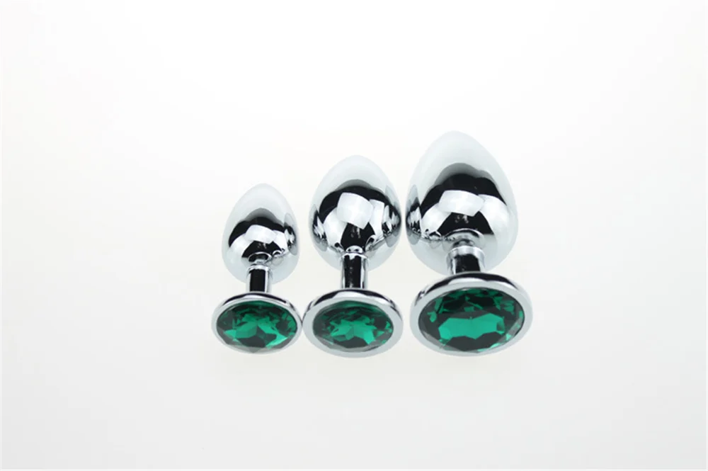 3 Size Metal Anal Sex Toys Butt Plug Stainless Steel Crystal Prostate Massage Dildos BDSM Toys for Women Men Gay Adult Products
