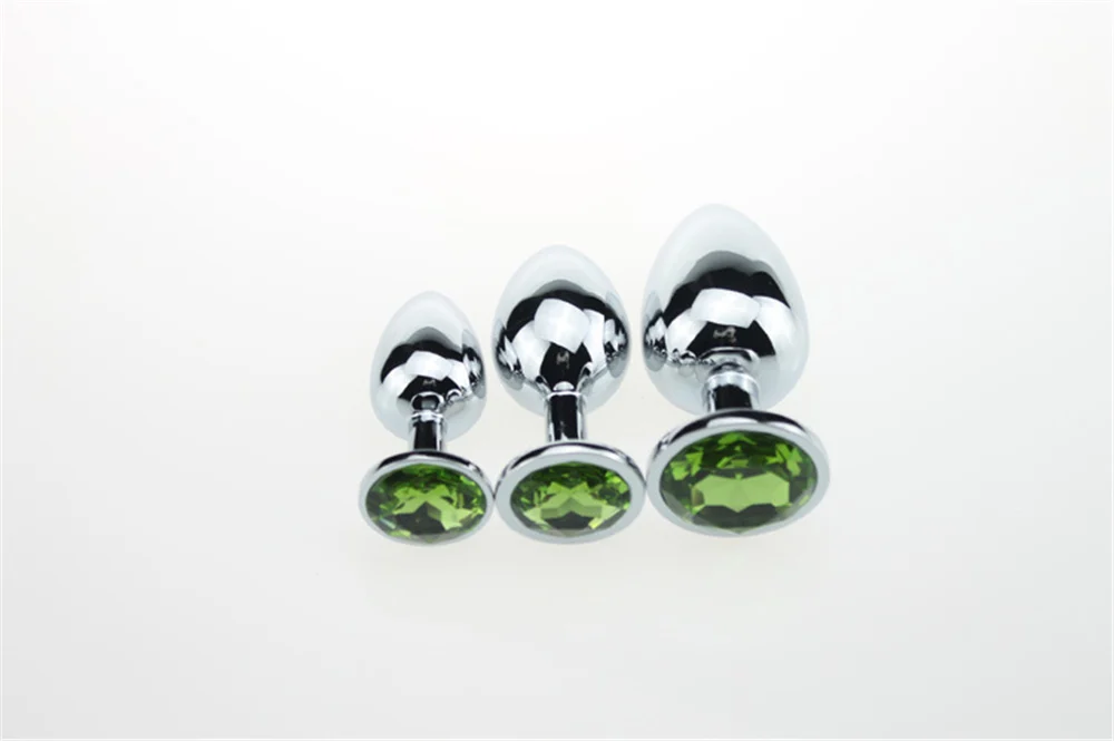 3 Size Metal Anal Sex Toys Butt Plug Stainless Steel Crystal Prostate Massage Dildos BDSM Toys for Women Men Gay Adult Products