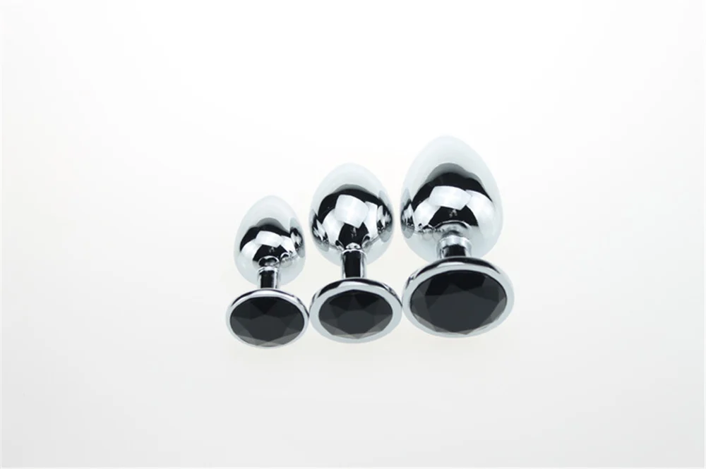 3 Size Metal Anal Sex Toys Butt Plug Stainless Steel Crystal Prostate Massage Dildos BDSM Toys for Women Men Gay Adult Products