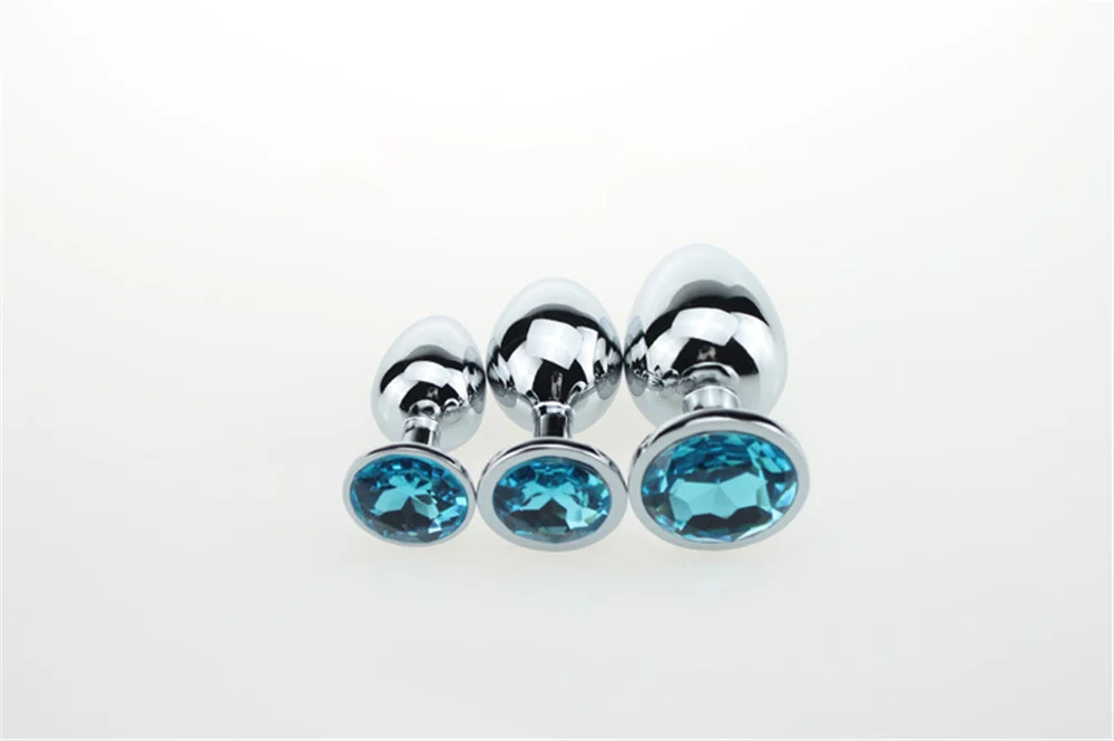 3 Size Metal Anal Sex Toys Butt Plug Stainless Steel Crystal Prostate Massage Dildos BDSM Toys for Women Men Gay Adult Products