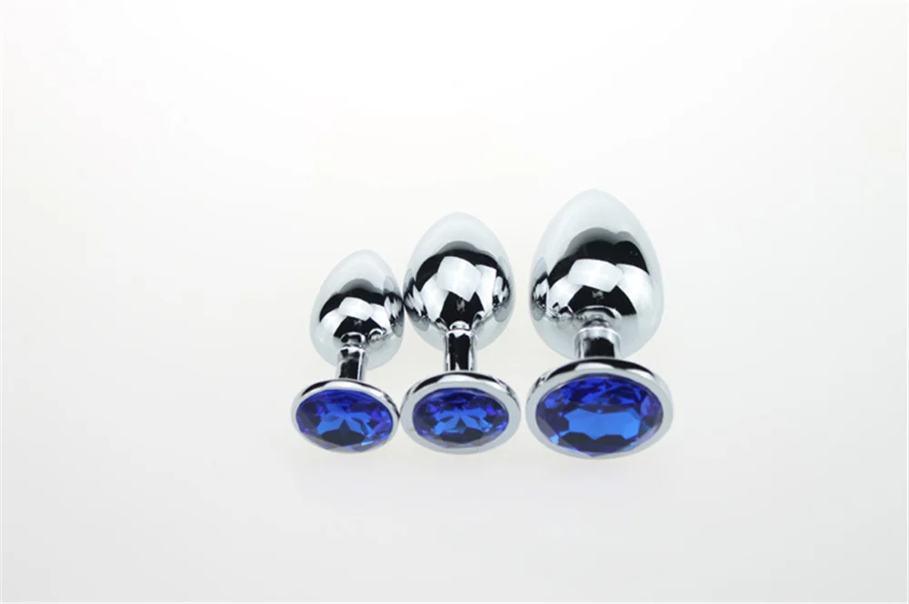 3 Size Metal Anal Sex Toys Butt Plug Stainless Steel Crystal Prostate Massage Dildos BDSM Toys for Women Men Gay Adult Products