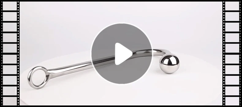 Stainless Steel Anal Hook with Anal Beads Hole Anal Hook Metal Butt Plug Anal Sex Toys Adult Product No Vibrator for men gay