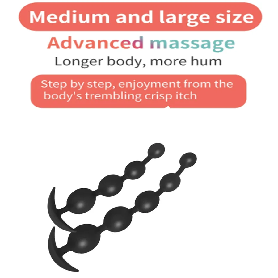 Silicone Anal Beads Soft Anal Plug Dildo Pull Bead Anus Toys Big Ball Silicone G-spot Stimulating Butt Plug Adult Games Sex Toys Silicone Anal Beads Soft Anal Plug Dildo Pull Bead Anus Toys Big Ball Silicone G-spot Stimulating Butt Plug Adult Games Sex Toys