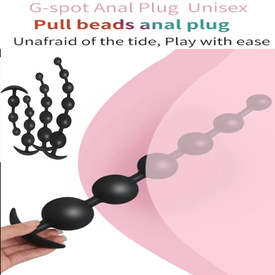 Silicone Anal Beads Soft Anal Plug Dildo Pull Bead Anus Toys Big Ball Silicone G-spot Stimulating Butt Plug Adult Games Sex Toys Silicone Anal Beads Soft Anal Plug Dildo Pull Bead Anus Toys Big Ball Silicone G-spot Stimulating Butt Plug Adult Games Sex Toys