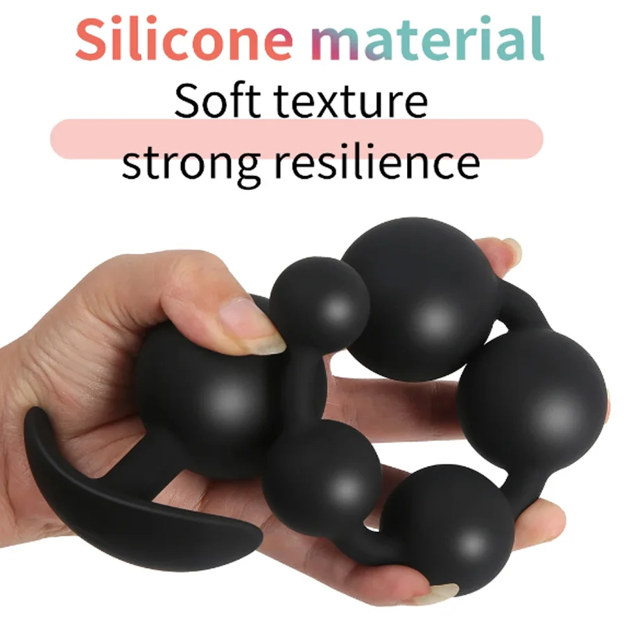 Silicone Anal Beads Soft Anal Plug Dildo Pull Bead Anus Toys Big Ball Silicone G-spot Stimulating Butt Plug Adult Games Sex Toys Silicone Anal Beads Soft Anal Plug Dildo Pull Bead Anus Toys Big Ball Silicone G-spot Stimulating Butt Plug Adult Games Sex Toys