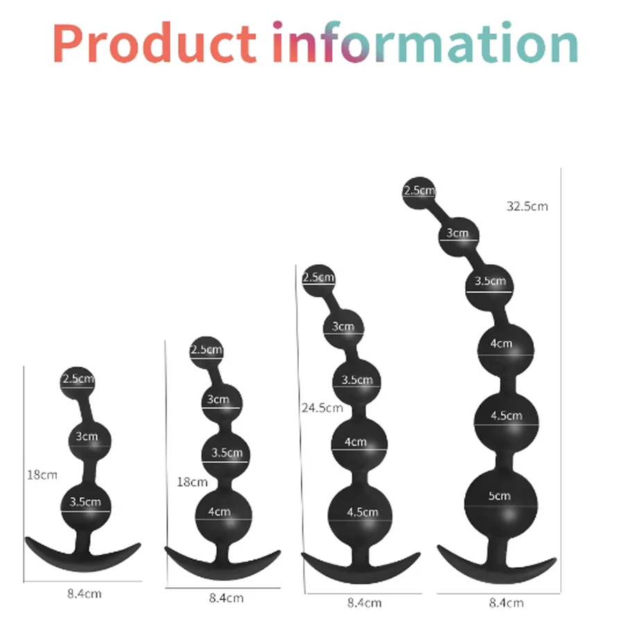 Silicone Anal Beads Soft Anal Plug Dildo Pull Bead Anus Toys Big Ball Silicone G-spot Stimulating Butt Plug Adult Games Sex Toys Silicone Anal Beads Soft Anal Plug Dildo Pull Bead Anus Toys Big Ball Silicone G-spot Stimulating Butt Plug Adult Games Sex Toys