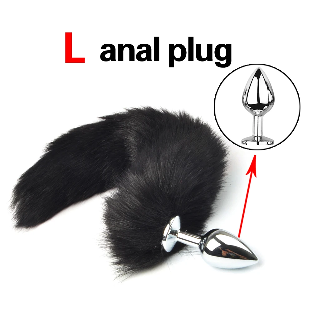 1pcs, BDSM Three size dog tail anal plug, animal tail butt plug, role-playing sex games, men and women sex toys
