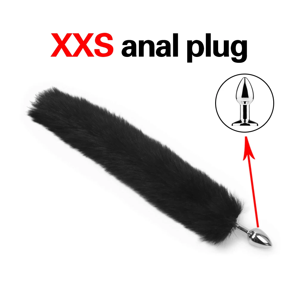 1pcs, BDSM Three size dog tail anal plug, animal tail butt plug, role-playing sex games, men and women sex toys