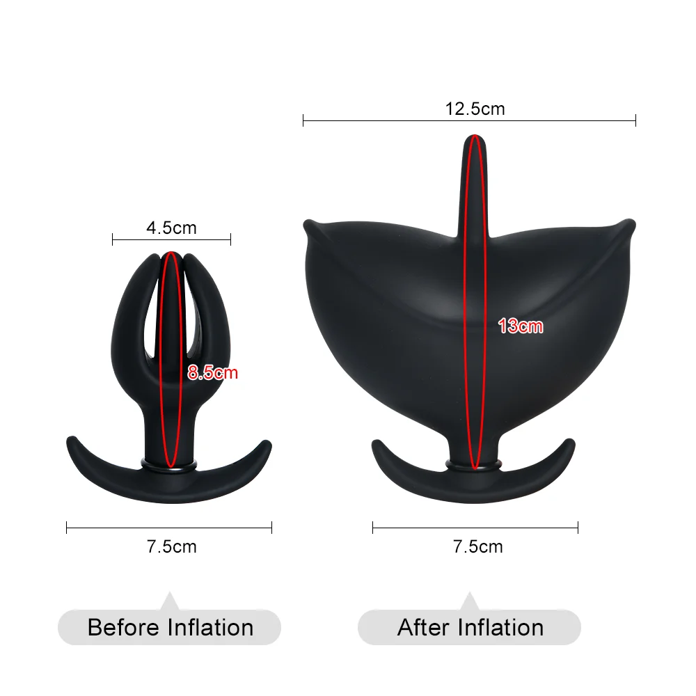 Inflatable Anal Plug Flower Shape Removable Butt Plug Anus Dilator Expander Anal Dildo for Unisex Gay Sex Game Prostate Massager Inflatable Anal Plug Flower Shape Removable Butt Plug Anus Dilator Expander Anal Dildo for Unisex Gay Sex Game Prostate Massager