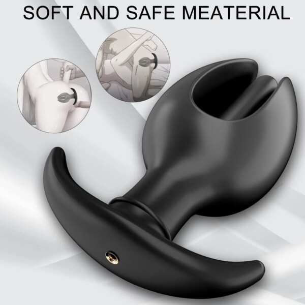Inflatable Anal Plug Flower Shape Removable Butt Plug Anus Dilator Expander Anal Dildo for Unisex Gay Sex Game Prostate Massager