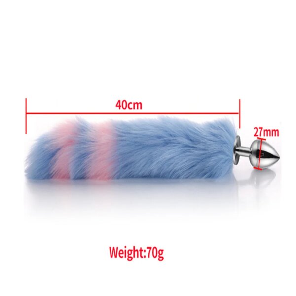 4pcs set fox tail butt plugs women anal sex toys nipple clamps necklace plush cat ear headband set sex toys for couples cosplay