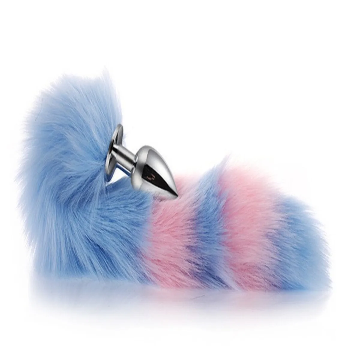 4Pcs/Set Fox Tail Butt Plugs Women Anal Sex Toys Nipple Clamps Necklace Plush Cat Ear Headband Set Sex Toys for Couples Cosplay