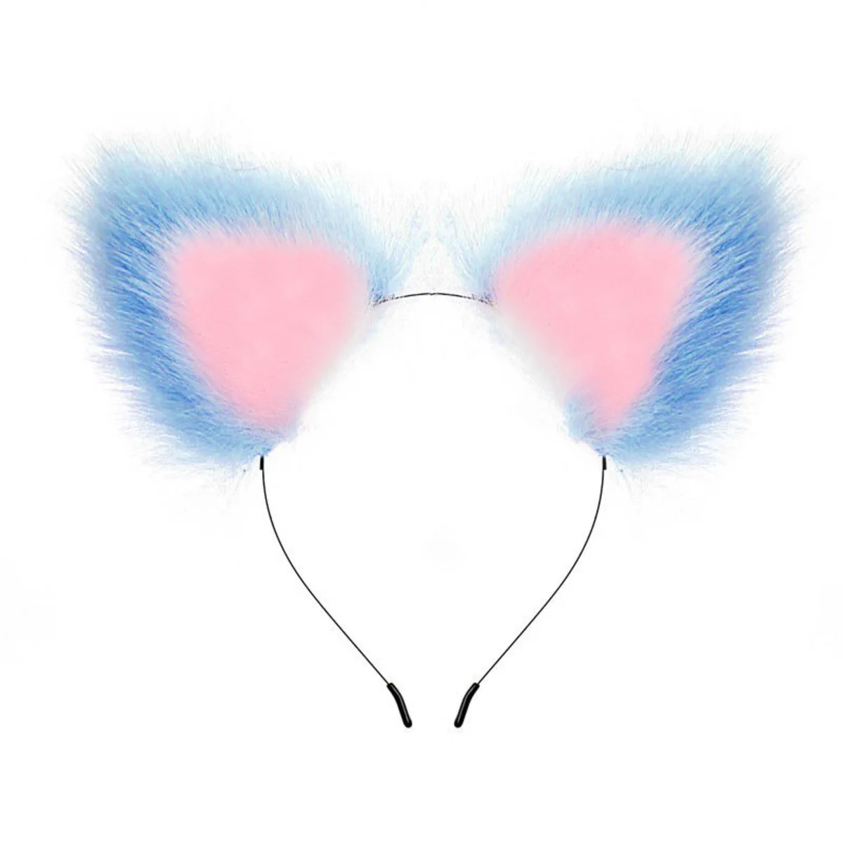 4Pcs/Set Fox Tail Butt Plugs Women Anal Sex Toys Nipple Clamps Necklace Plush Cat Ear Headband Set Sex Toys for Couples Cosplay