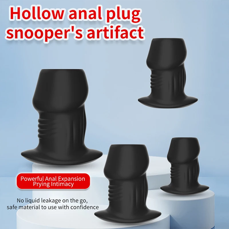 Hollow Anal Plug Butt Plug Anal Dilator Anus Tunnel Expansion Prostate Massager Sex toys Vagina Anal Enema Intimate Goods BDSM