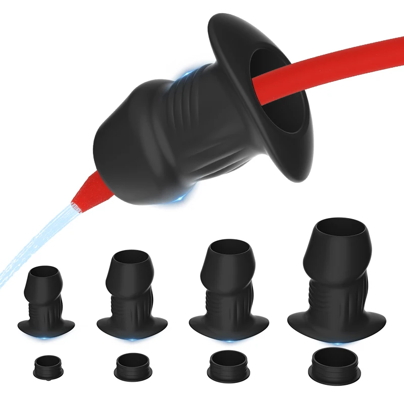 Hollow Anal Plug Butt Plug Anal Dilator Anus Tunnel Expansion Prostate Massager Sex toys Vagina Anal Enema Intimate Goods BDSM