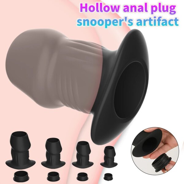 Hollow Anal Plug Butt Plug Anal Dilator Anus Tunnel Expansion Prostate Massager Sex toys Vagina Anal Enema Intimate Goods BDSM