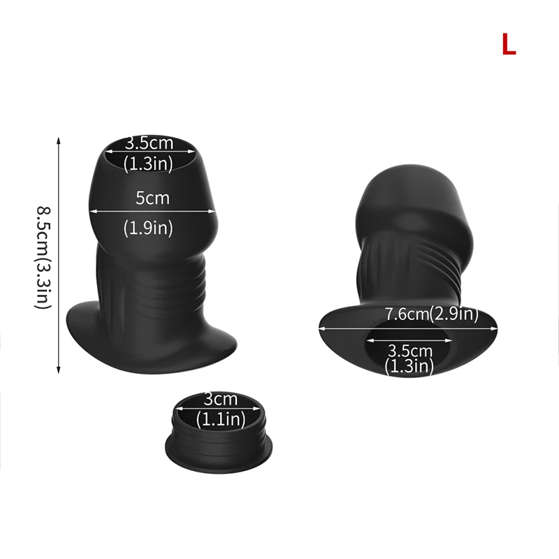 Hollow Anal Plug Butt Plug Anal Dilator Anus Tunnel Expansion Prostate Massager Sex toys Vagina Anal Enema Intimate Goods BDSM