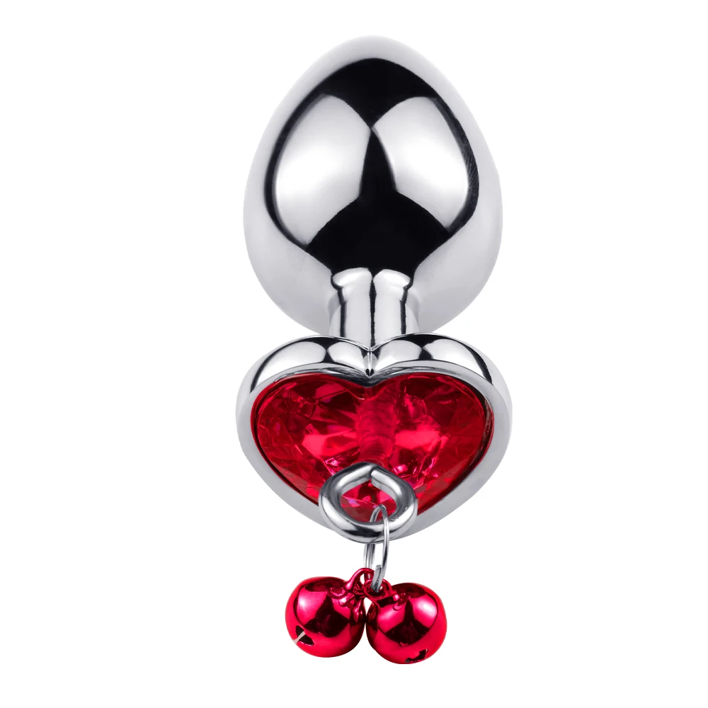 Traction Chain Bell Anal Plug Metal Anal Beads Crystal Anus Expander Erotic Beads Butt Plug Sex Toys for Women Gay Bdsm Slave