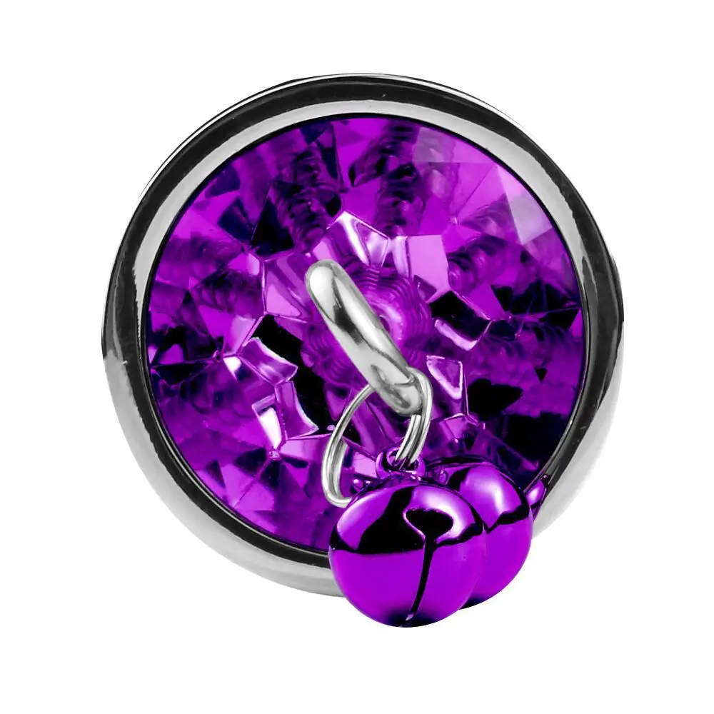 Traction Chain Bell Anal Plug Metal Anal Beads Crystal Anus Expander Erotic Beads Butt Plug Sex Toys for Women Gay Bdsm Slave