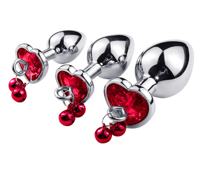 Traction Chain Bell Anal Plug Metal Anal Beads Crystal Anus Expander Erotic Beads Butt Plug Sex Toys for Women Gay Bdsm Slave
