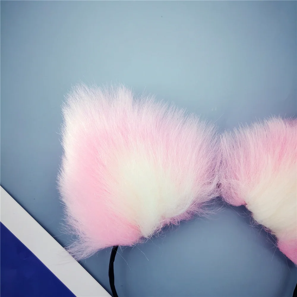 40cm Fox Tail Anal Plug Sexy Plush Cat Ears Headbands Set Butt Plug Tail Erotic Cosplay Sex Toys for Women Anal Masturbating