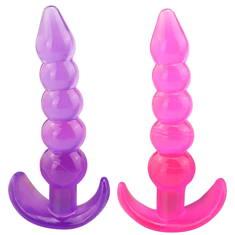 Anal Beads Jelly Anal Plug Butt Plug G-spot Prostate Massager Silicone Adult Sex Toys For Woman Men Gay Erotic Products