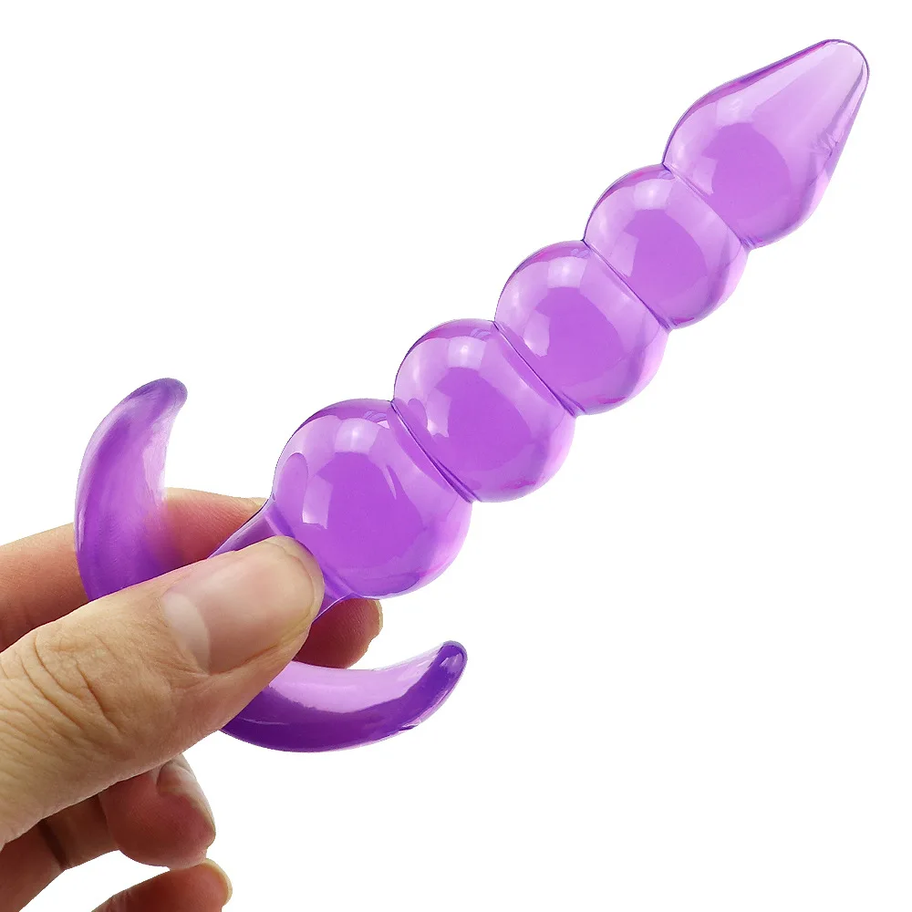 Anal Beads Jelly Anal Plug Butt Plug G-spot Prostate Massager Silicone Adult Sex Toys For Woman Men Gay Erotic Products