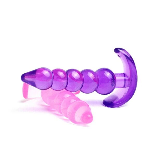 Anal Beads Jelly Anal Plug Butt Plug G-spot Prostate Massager Silicone Adult Sex Toys For Woman Men Gay Erotic Products