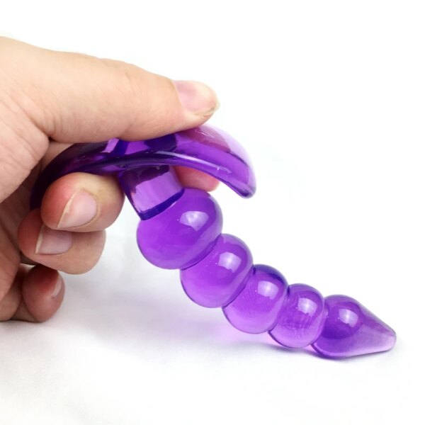 Anal Beads Jelly Anal Plug Butt Plug G-spot Prostate Massager Silicone Adult Sex Toys For Woman Men Gay Erotic Products