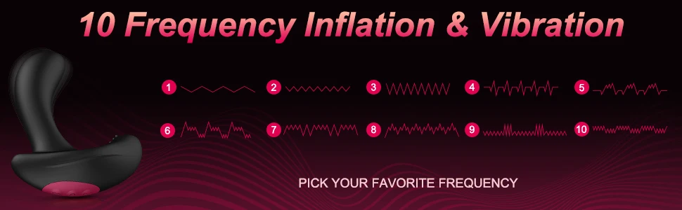 Anal Vibrator Inflatable Butt Plug Remote Prostate Massager Automatic Inflation Vibrating Male Female Prostate Stimulator
