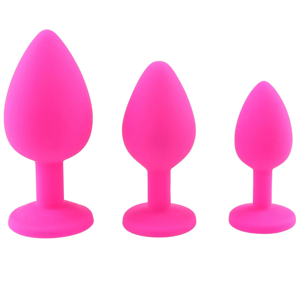 New Silicone Butt Plug Anal Plug Unisex Sex Stopper 3 Different Size Adult Toys for Men/Women Anal Trainer for Couples New Silicone Butt Plug Anal Plug Unisex Sex Stopper 3 Different Size Adult Toys for Men/Women Anal Trainer for Couples