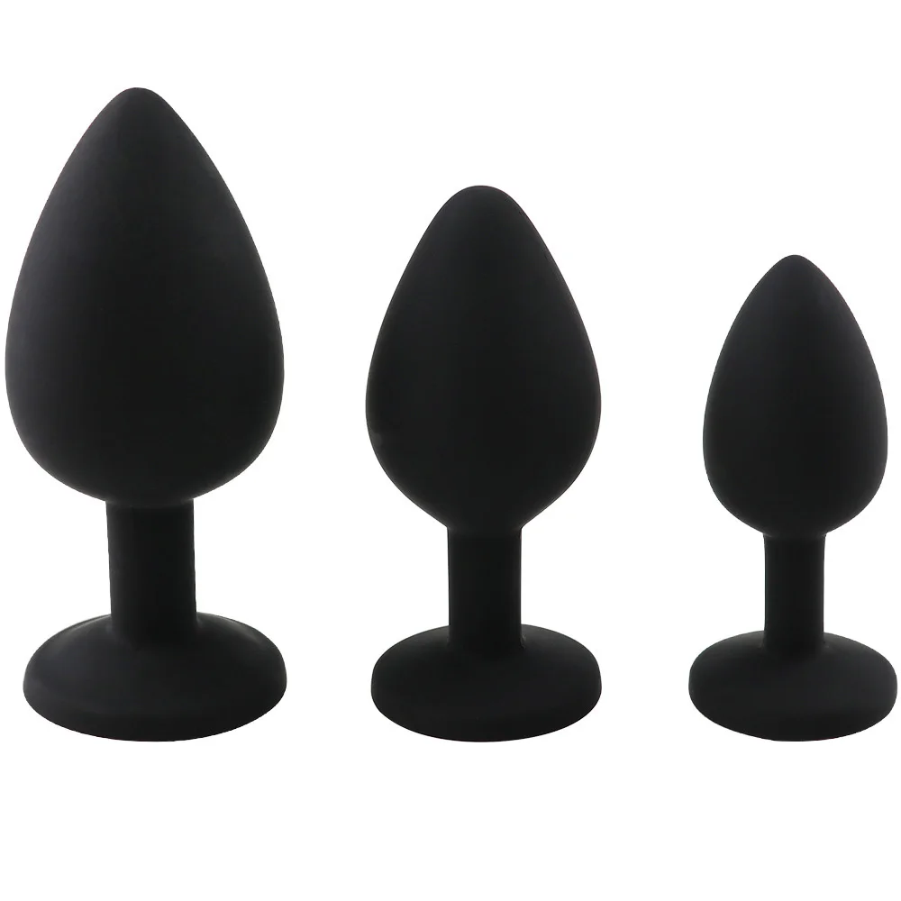 New Silicone Butt Plug Anal Plug Unisex Sex Stopper 3 Different Size Adult Toys for Men/Women Anal Trainer for Couples New Silicone Butt Plug Anal Plug Unisex Sex Stopper 3 Different Size Adult Toys for Men/Women Anal Trainer for Couples