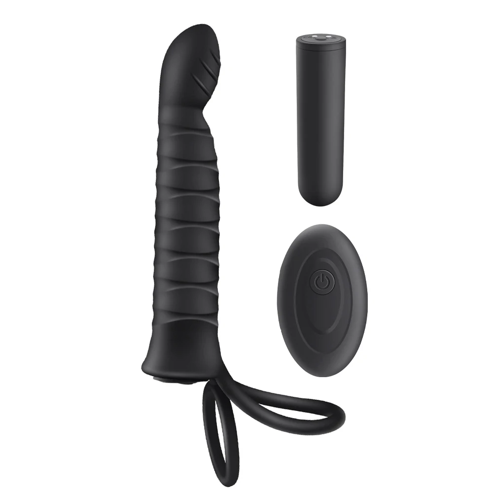 10 Frequency Double Penetration Anal Plug Dildo Butt Plug Vibrator For Men Strap On Penis Vagina Plug Adult Sex Toys For Couples