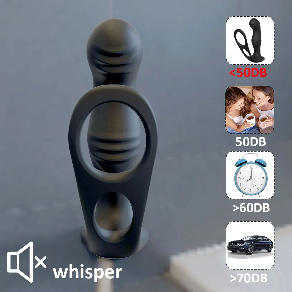 Male Prostate Massage Remote Anal Vibrator 10 Speeds Delay Ejaculation Ring Testis Stimulate Anus Plug Butt Adult Sex Toys 18+