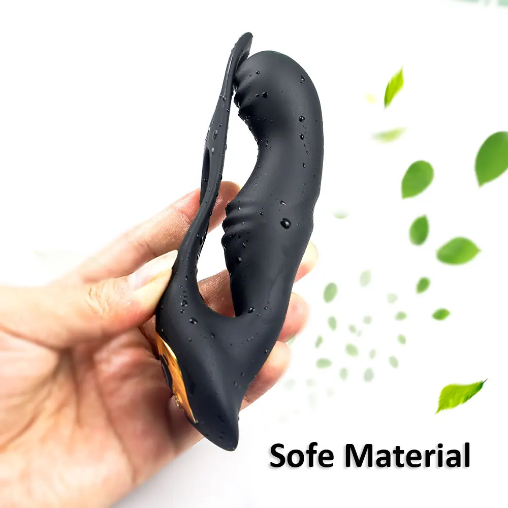 Male Prostate Massage Remote Anal Vibrator 10 Speeds Delay Ejaculation Ring Testis Stimulate Anus Plug Butt Adult Sex Toys 18+