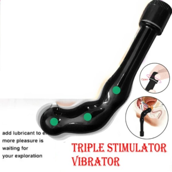 Male Prostate Massager Anal Butt Plug Vibrators for Men Gay Buttplug Stimulator Masturbator G-Spot Dildo Vibrator for Women
