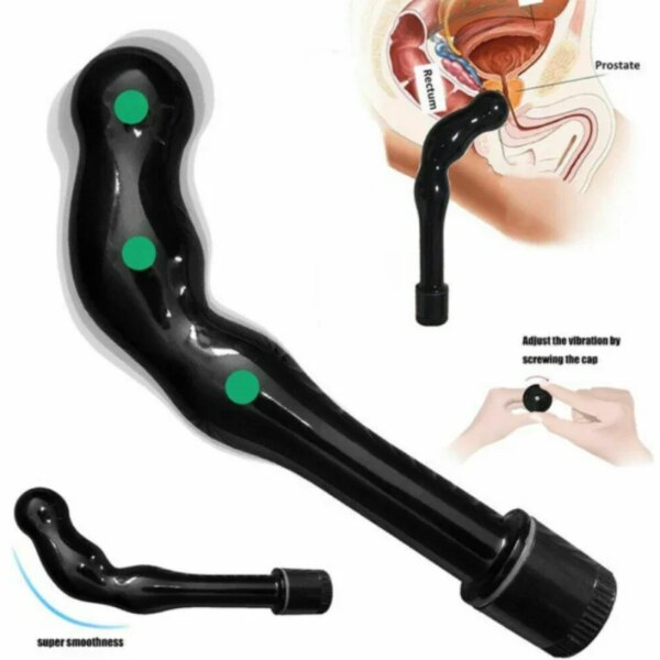 Male Prostate Massager Anal Butt Plug Vibrators for Men Gay Buttplug Stimulator Masturbator G-Spot Dildo Vibrator for Women
