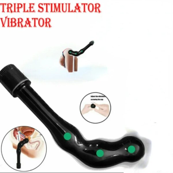 Male Prostate Massager Anal Butt Plug Vibrators for Men Gay Buttplug Stimulator Masturbator G-Spot Dildo Vibrator for Women