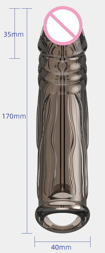 Reusable Sex Toys For Men Penis Ring Enlargement Delay Ejaculation Condom No Vibrator Women Bdsm Anal Clitoris Massager Sex Shop