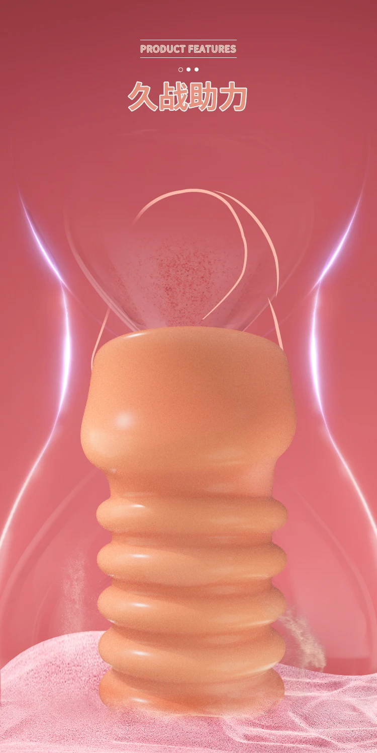Reusable Sex Toys For Men Penis Ring Enlargement Delay Ejaculation Condom No Vibrator Women Bdsm Anal Clitoris Massager Sex Shop