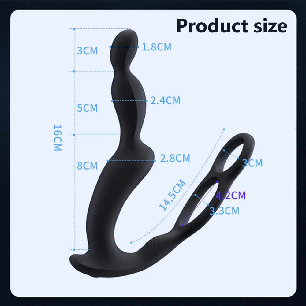 Male Prostate Massage Remote Anal Vibrator Delay Ejaculation Ring Wearing anal plug G-spot Stimulate Anus Plug Butt Sex Toys Male Prostate Massage Remote Anal Vibrator Delay Ejaculation Ring Wearing anal plug G-spot Stimulate Anus Plug Butt Sex Toys
