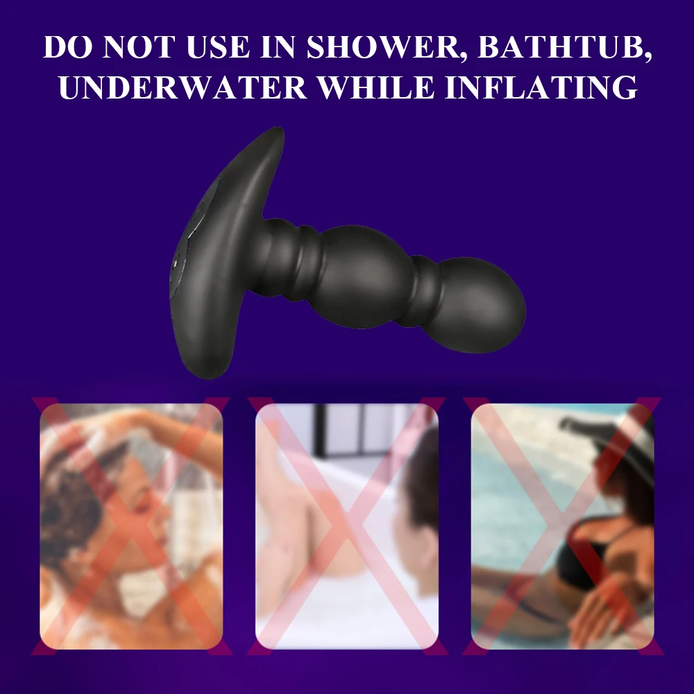 Huge Inflatable Anal Expansion Beads Dildo Vibrating Butt Plug Sex Toys Wireless Remote Control Male Prostate Massager Vibrator Huge Inflatable Anal Expansion Beads Dildo Vibrating Butt Plug Sex Toys Wireless Remote Control Male Prostate Massager Vibrator