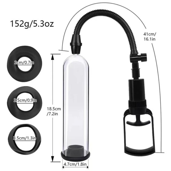 Penis Pump Vacuum Pump for Penis Enlargement Male Enhancement Erection Dick Cock Pump Masturbator Penis Trainer Adult Sex Toys